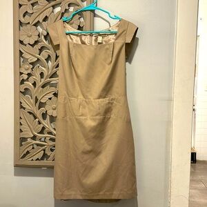 Forever 21- size M- like new tan fitted dress.